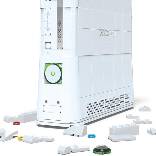 Construction Set - MEGA - Xbox 360 Replica - 1342 pieces - Controller with LED - For Adults