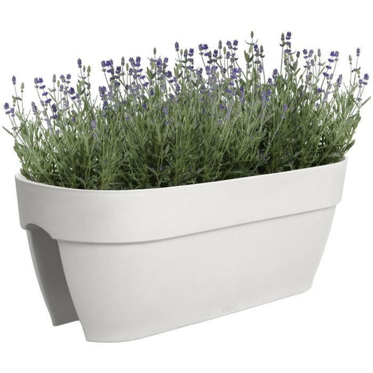 Flower pot - ELHO - Vibia Campana Flower Bridge 60 - White - L 26 x B 59 x H 22 cm - Balcony/Outdoor - 100% recycled