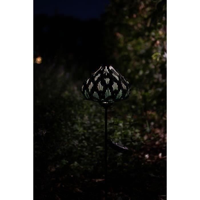 Solar Terminal - GARDEN ID Chou - 14 x 45 cm - Autonomy 6-8h - On/off button - Rechargeable AAA battery.