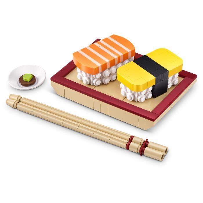 Construction set - ZURU - Snack - 200 pieces max - 6 snacks - Burger, ice cream or sushi