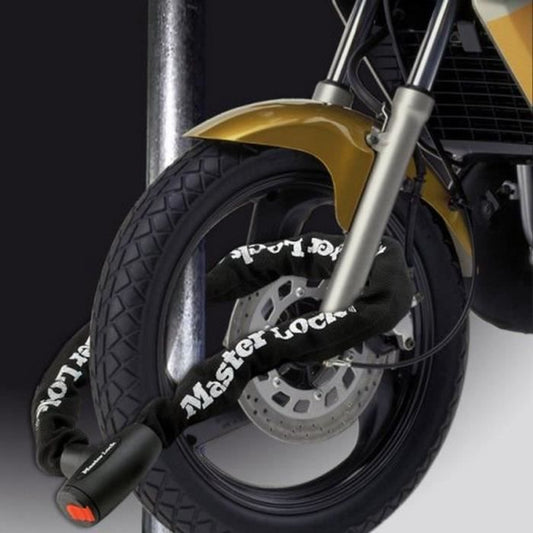 MASTER LOCK Motorcycle Chain Lock - 2 m chain - Ideal for Motorcycles and Scooters