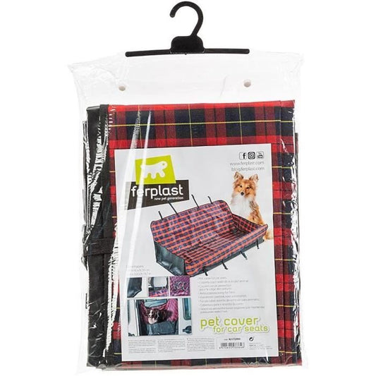 Car seat protection cover - FERPLAST - Black / Red
