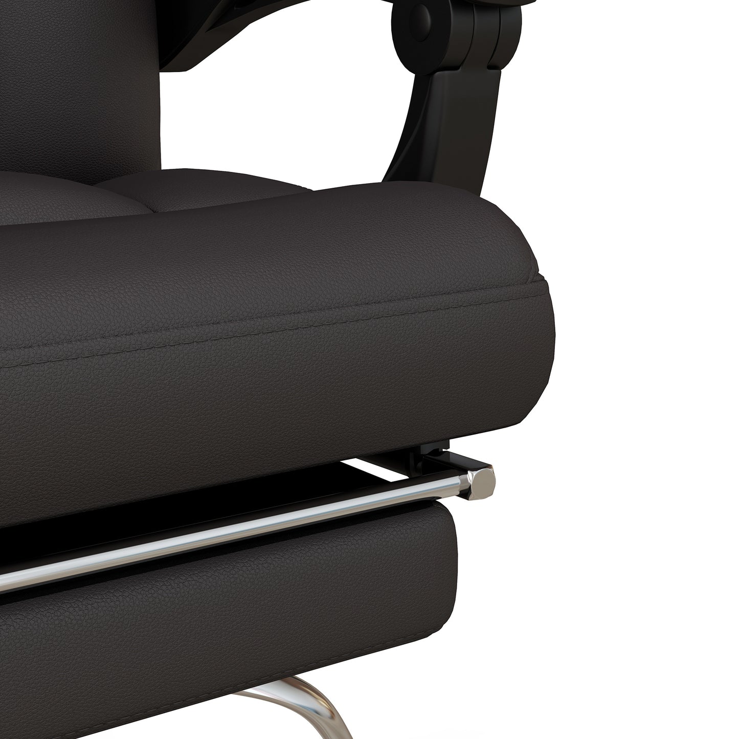 Vinsetto Bürostuhl med Massagefunktion, ergonomisk, liggfähig, 63x57x118, Braun