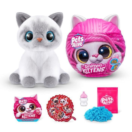 Interactive Plush Toys - ZURU - Smitten Kittens S1 - 8 kittens to collect with sounds and bottle