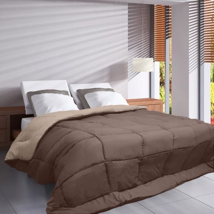 HUDSON Microfiber Light Duvet 200g / m² 140x200cm Taupe & Linen
