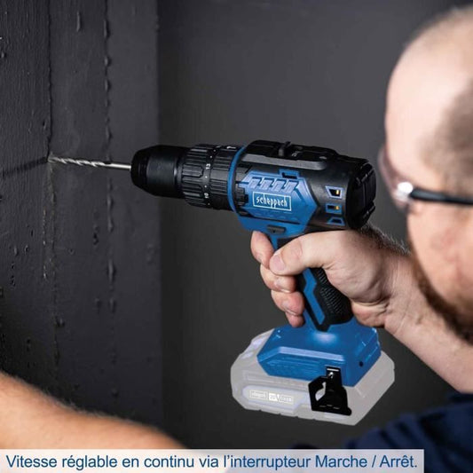 Brushless percussion drill - SCHEPPACH - 20V IXES - Torque 60 Nm - 13mm chuck - without battery or charger