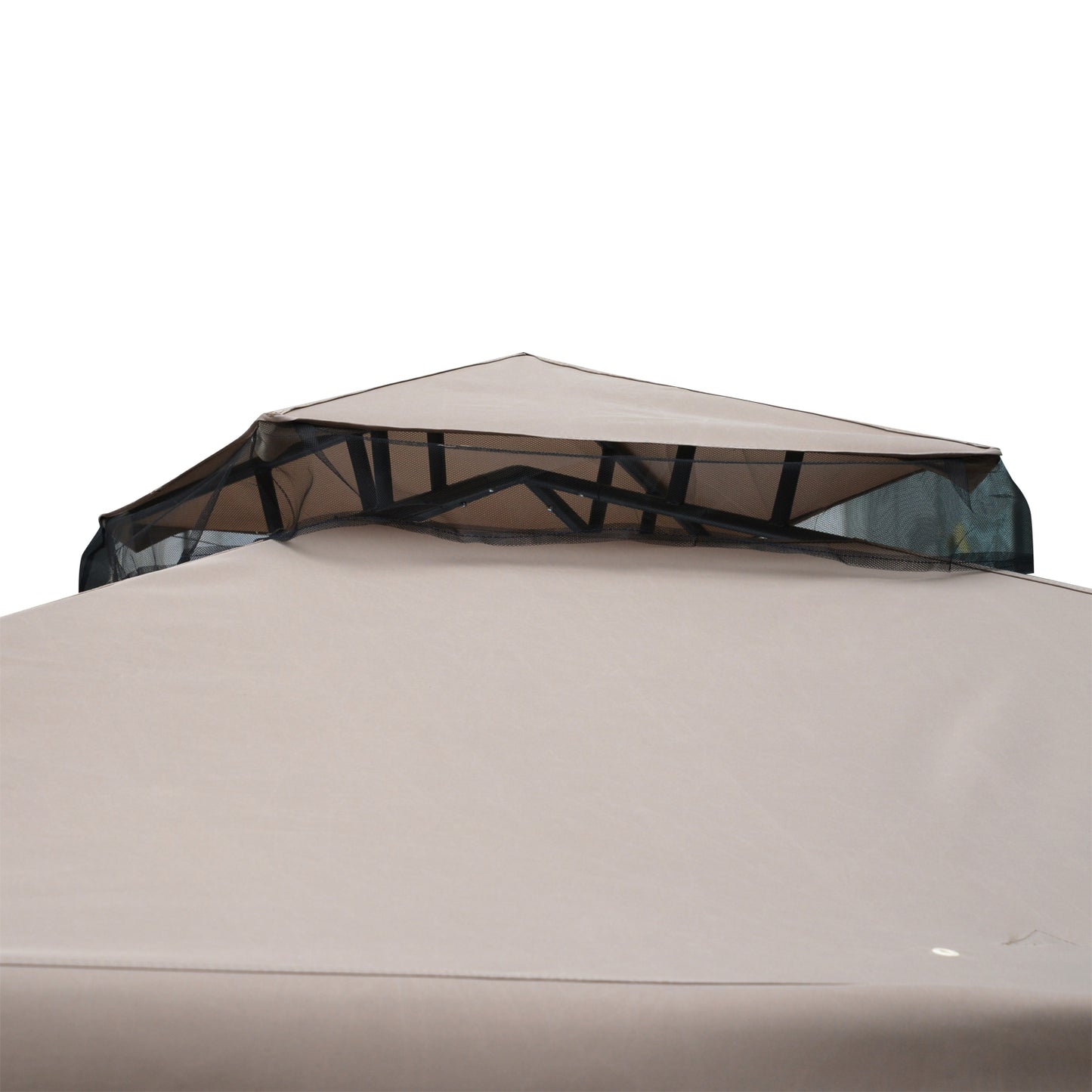 Outsunny Gartenpavillon Pavillon Gartenzelt Festzelt Partyzelt mit 4 x Seitenwand wetterfest Metall + Polyester Grau 2,94 x 2,94 x 2,65 m