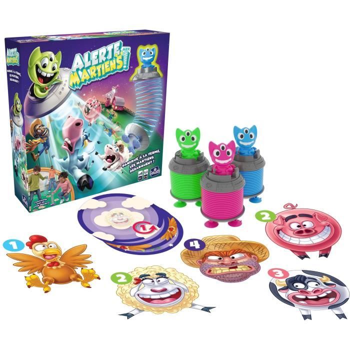 Board games - GOLIATH - Martian alert - Remove animals and score points! Ages 6 and up