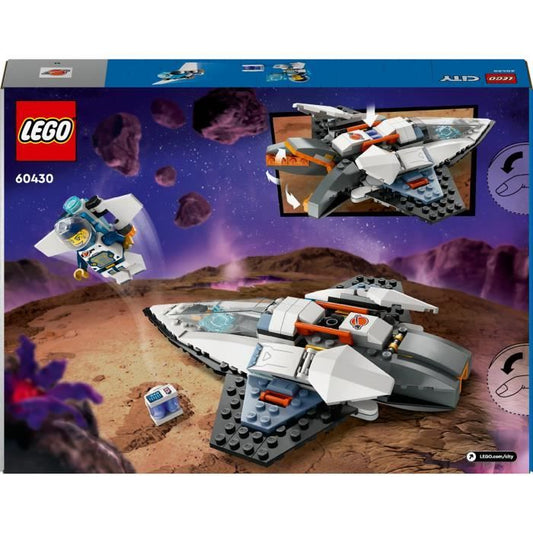 LEGO 60430 City Interstellar Spaceship, Space Toy, Gift for Children Ages 6, Creative Game with Minifigures