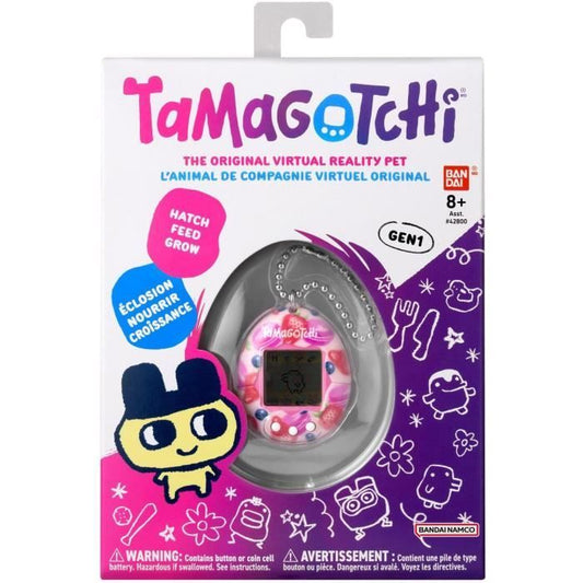 Tamagotchi - BANDAI - Original Tamagotchi - Berry Delicious - virtual electronic pet with color screen, 3 buttons and games