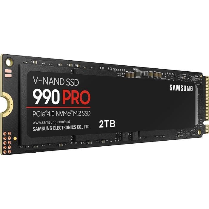 Samsung 990 PRO - SSD hard drive - 2 TB - PCIEGEN4.0 X4 - NVME2.0 - M.2 2280