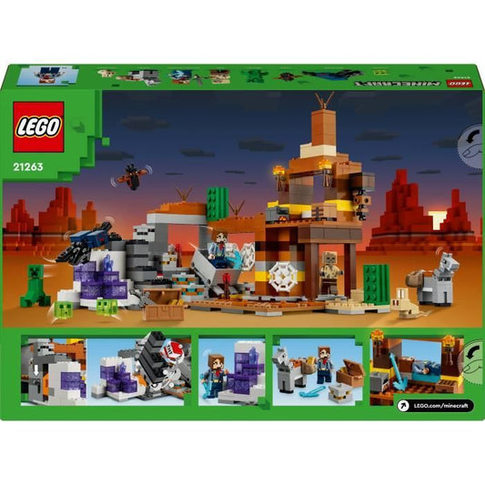 LEGO Minecraft 21263 Badlands Mine  Kids Toy Inspired by the Video Game