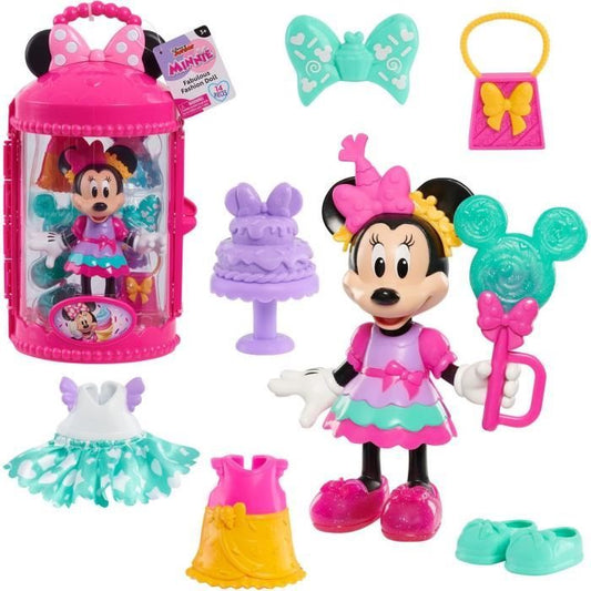 Doll box - DISNEY MINNIE MOUSE - 15 cm Sweet Party Articulated Figurine - With clothes and accessories