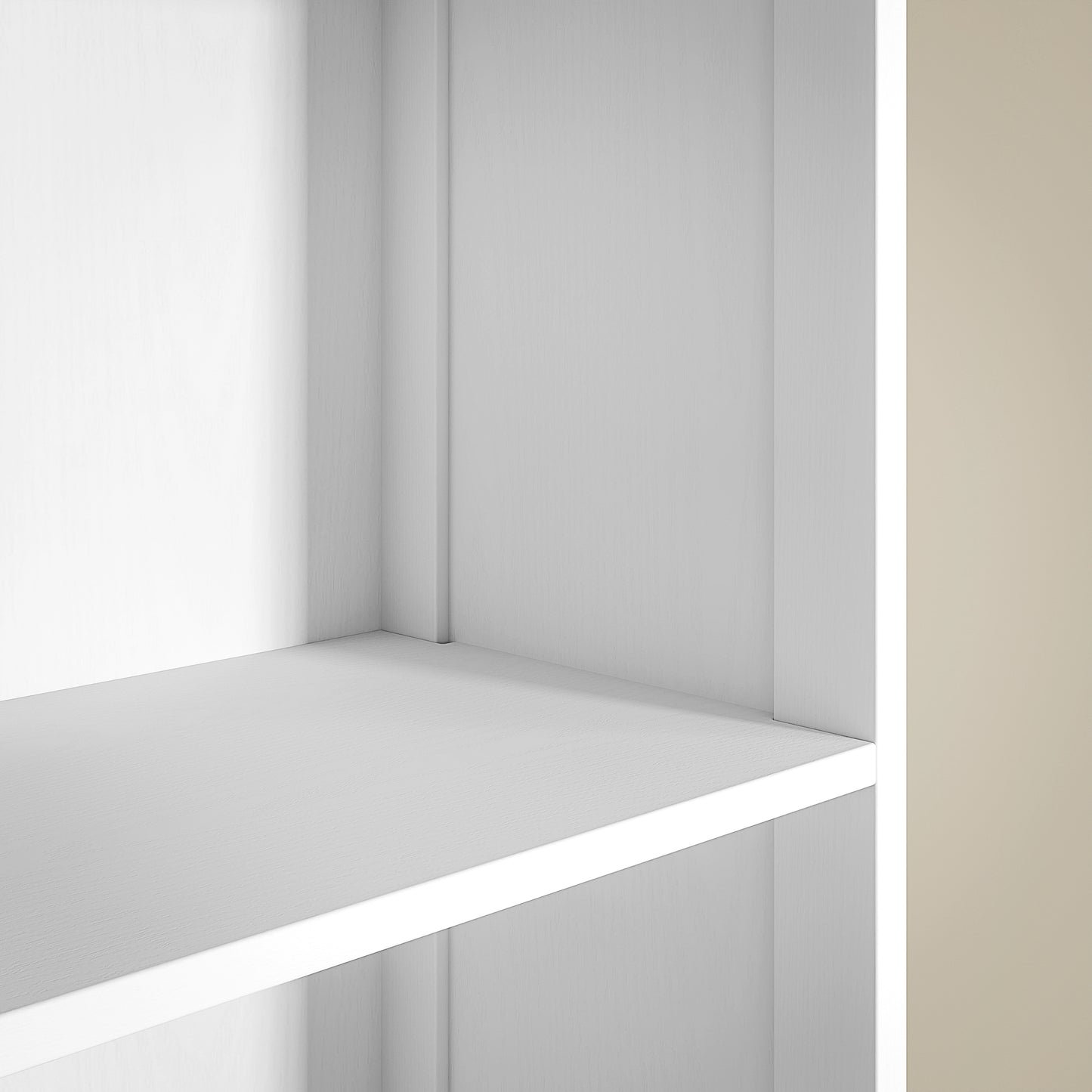 HOMCOM Badezimmerschrank mit 3 Regalen, 1 Schublade, robust, MDF, Weiß