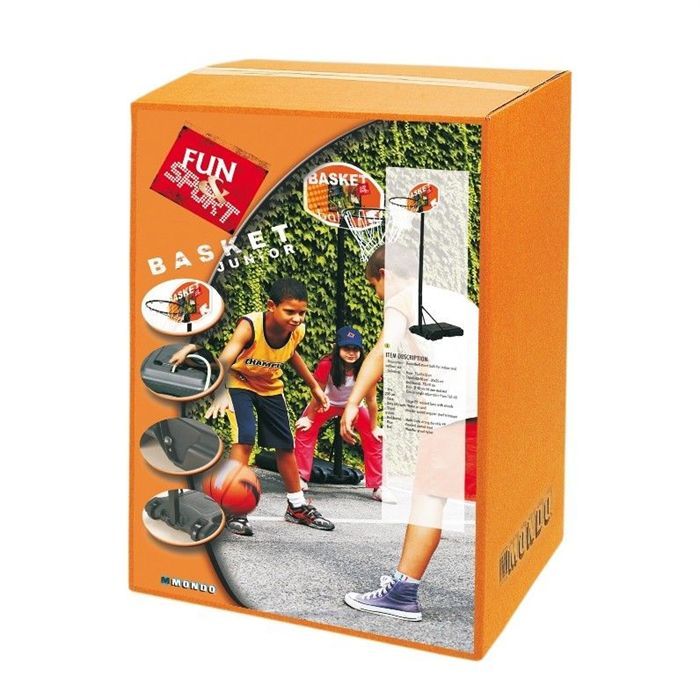 MONDO Junior adjustable basketball hoop from 165 to 205 cm