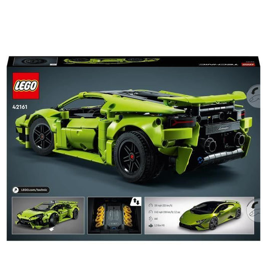 LEGO Technic 42161 Lamborghini Huracán Tecnica, Car Model Kit for Kids Motorsport Fans