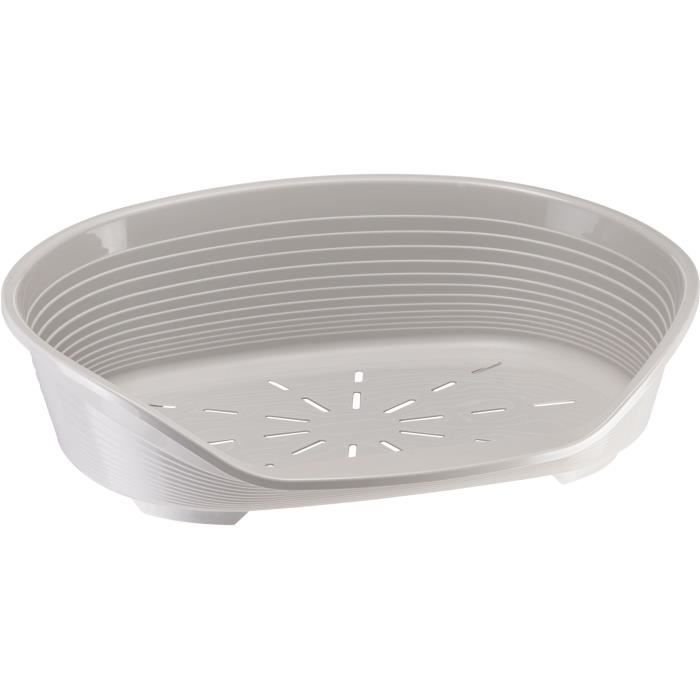 SIESTA DELUXE Basket-Basket Size 8 - 82*59.5*25 cm - Light Grey - FERPLAST