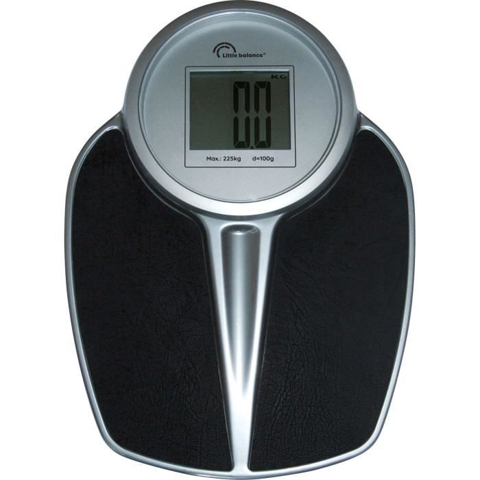 Bathroom scales - LITTLE BALANCE - 8327 - PRO M 225 - Electronic scale - 225 kg / 1 kg - Black / Silver