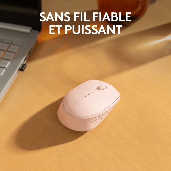 Logitech M171 wireless mouse 2.4 GHz with USB mini -receiver, Optical, Ambidextrum - Rose follow -up