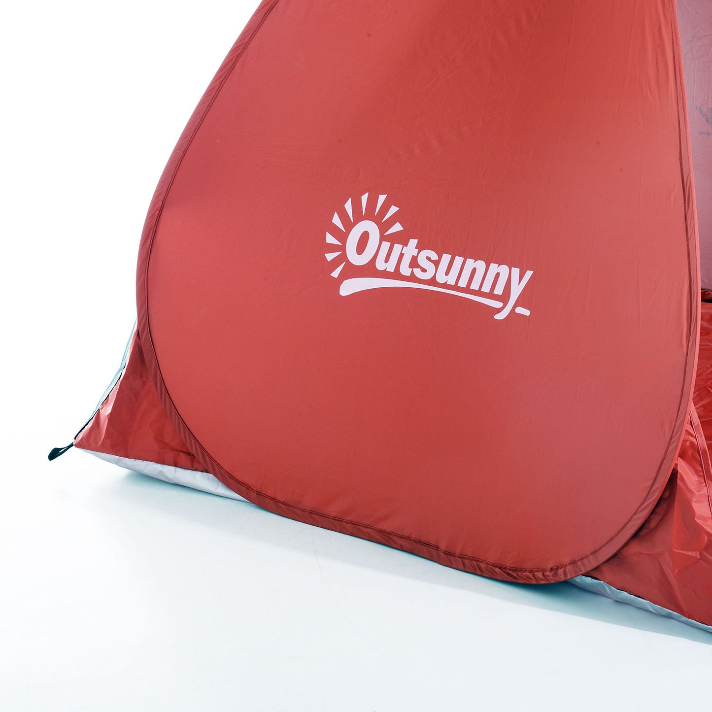 Outsunny Pop-up-Zelt, Strandzelt, Campingzelt, Polyester, 200 x 150 x 119 cm, Rot