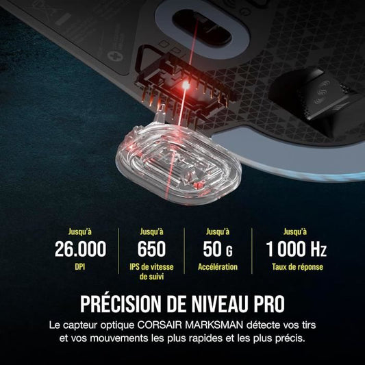 Wireless Gaming Mouse - CORSAIR - M75 Wireless - Ambidextrous, RGB