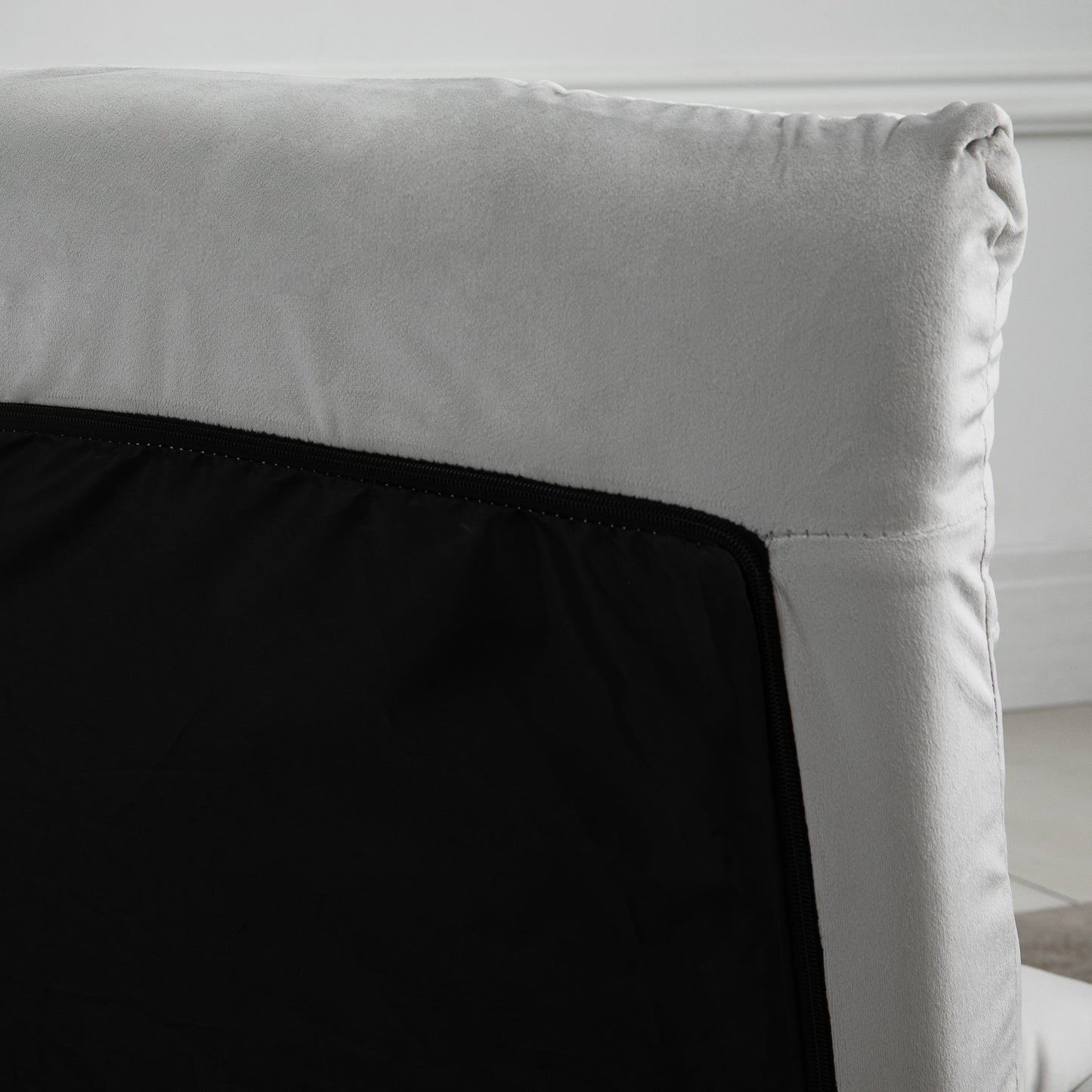 HOMCOM Bodenstuhl Faltbar Bodensessel mit Liegefunktion Verstellbarer Rückenlehne, gepolstert Relaxsessel zum Fernsehen, Lesen, Meditationsstuhl Lazy Sofa Lesesessel für Meditation Zuhause Grau