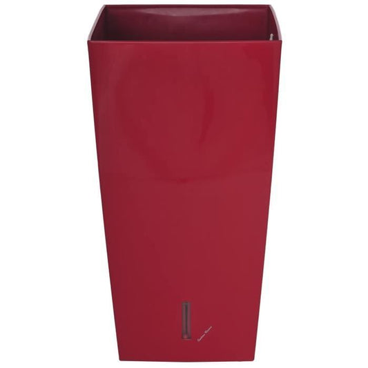 Riviera Square flower pot Eva New Plastic - 37 x 37 x H 68.5 cm - 69 l - Red