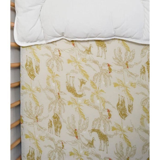 Jersey fitted sheet - DOMIVA - Honey Moon - 60 x 120 cm - Stretch cotton - oeKO-TEX