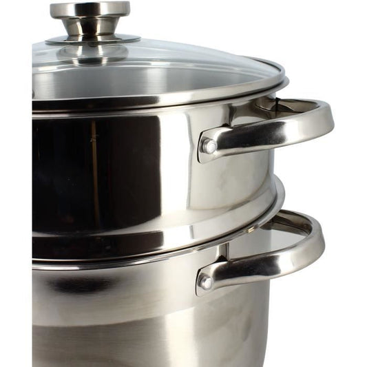 Couscoussier - MENASTYL - 4615450 - Stainless steel - 10 liters - Suitable for all hobs including induction