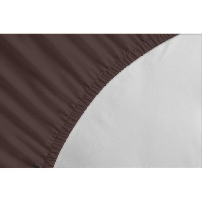 Fitted sheet - LOVELY HOME - LH71601 - 90x190+25 cm - Brown