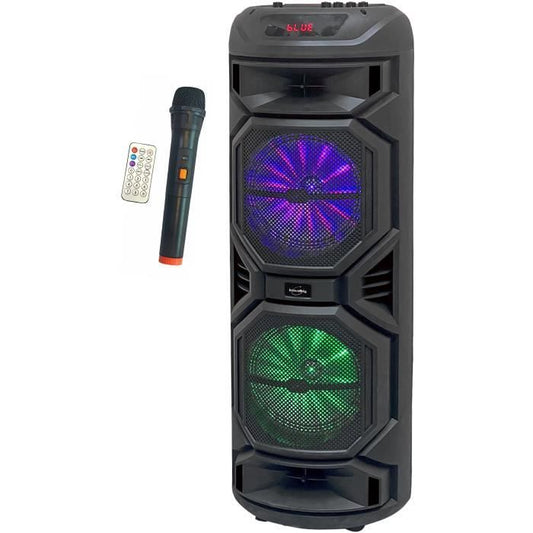 Luminous Karaoke Speaker - INOVALLEY - HP59-XXL - Bluetooth V5.0 - 80 cm - 800 W - Black