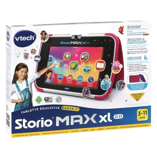 VTECH - Console Storio Max XL 2.0 7 Pink - Educational Tablet Child 7 Inches