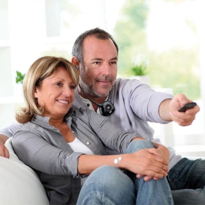 Wireless TV/HIFI headset - CGV - DOLFIN ONYX - Hearing aid - Integrated microphone - Lightweight