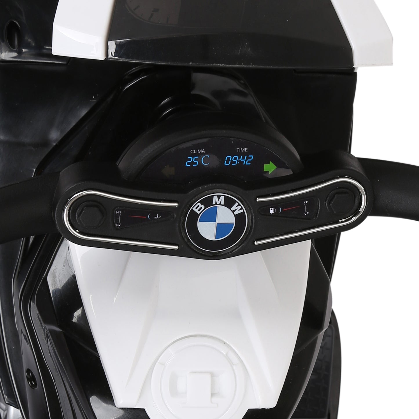 HOMCOM Elektro Kindermotorrad BMW S1000RR Elektromotorrad mit Musik, Scheinwerfer, Kinder Elektro Motorrad für Kinder von 18-36 Monaten Schwarz
