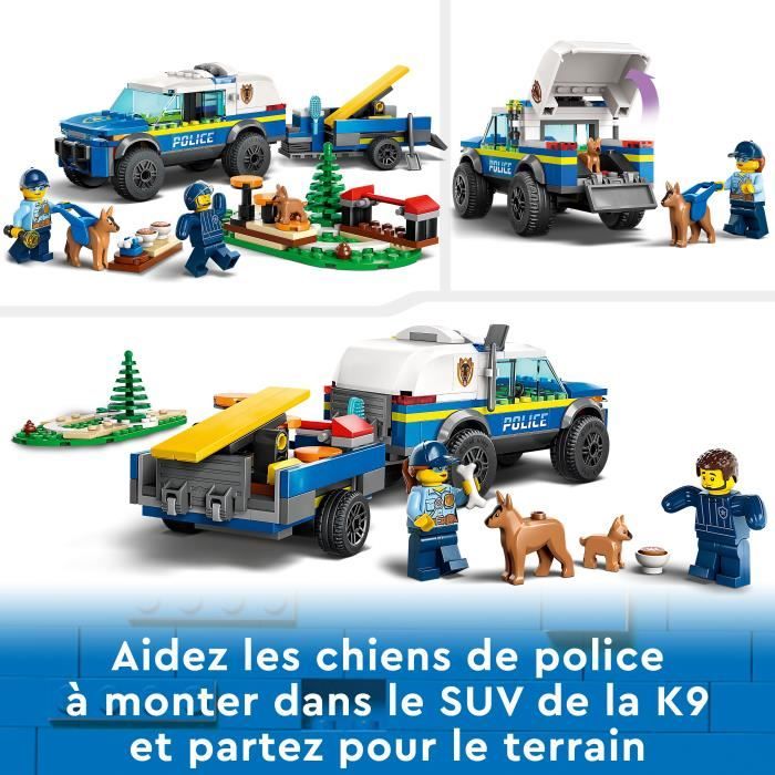Lego City Police 60369 Police dog dressage, car toy with trailer