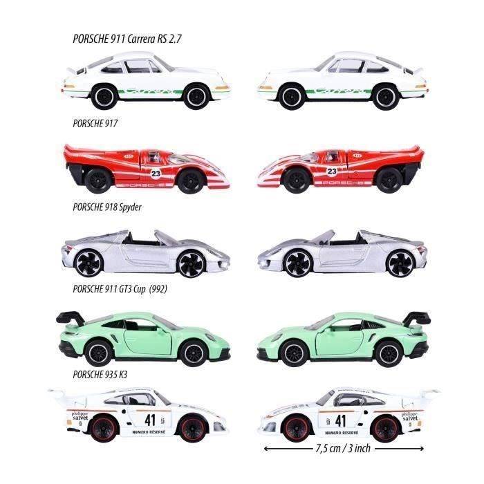 Toy - Majorette - Porsche Racing Stand and Podium - 5 Vehicles - Ages 3 and Up