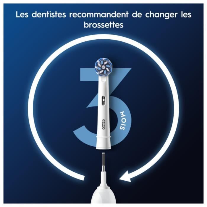 Oral-B Pro Sensitive Clean Toothbrush Heads, Pack of 3 Units