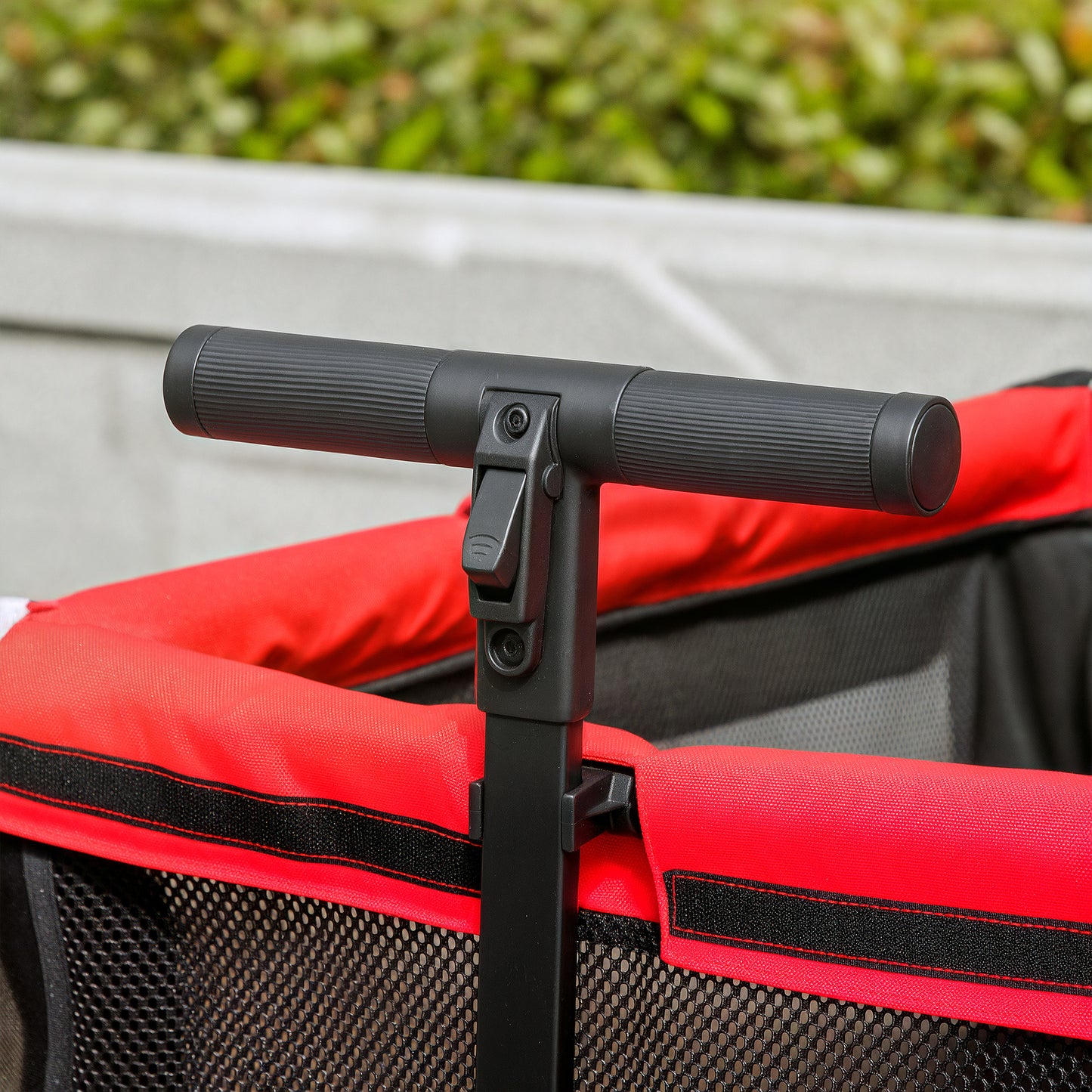 PawHut Hundewagen Hundebuggy klappbar für Hunde & Katzen bis 30 kg 110 x 65 x 102 cm Rot