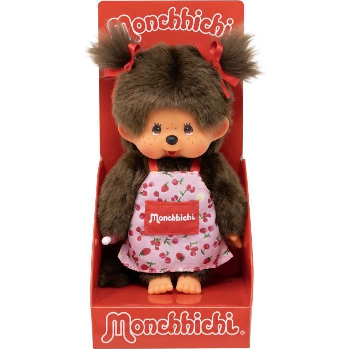 Monkey Plush - BANDAI - Monchhichi Flower Apron - 20 cm