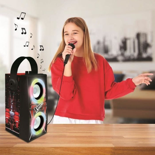 THE VOICE - Trendy Bluetooth speaker - Portable with microphone and light effects
