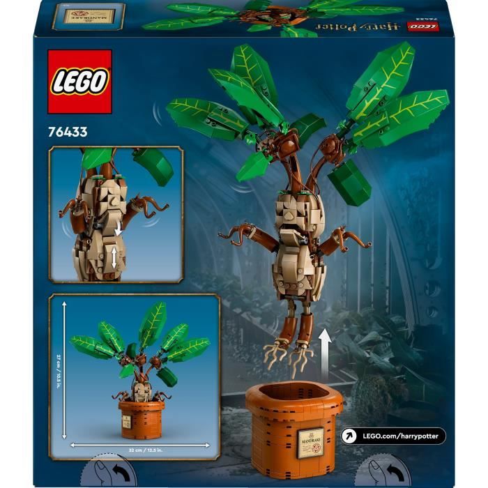 LEGO Harry Potter 76433 Mandrake Plant and Pot Magical Gift Idea for Kids