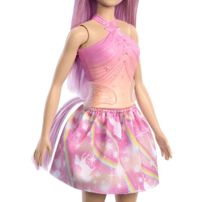 Barbie Unicorn Dolls with Fancy Hair and Ombre Outfits HRR13