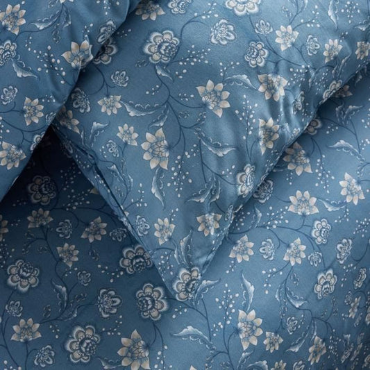 Bedding set - TODAY Crazy - Floral print - 2 people - 220 x 240 cm - Blue