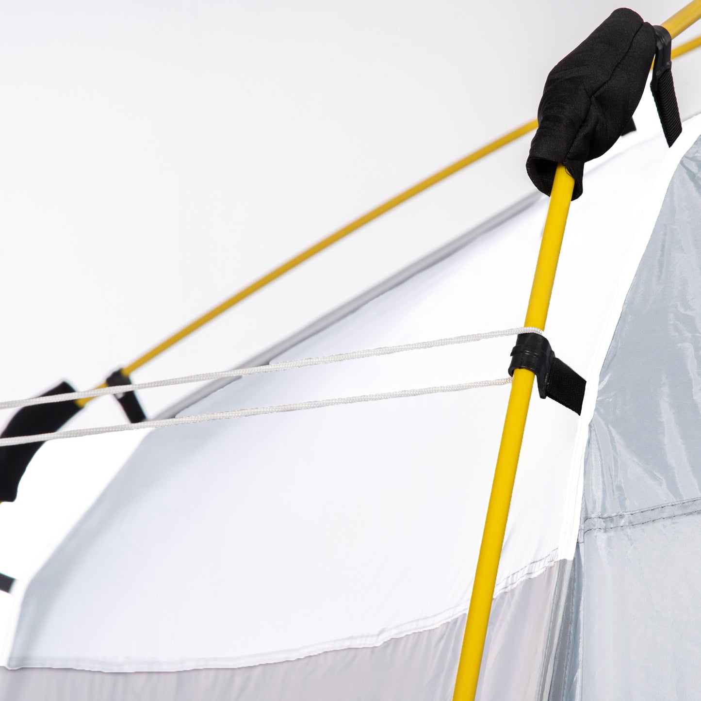 Outsunny Pop Up Kuppelzelt für 4 Personen leicht, stabil wasserdicht UV 50+ mit Haken Tür Fenster, Bodenplane