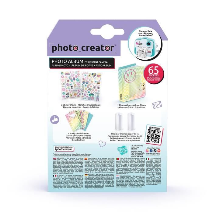 Canal Toys Instant Print Camera Photo Album Box -