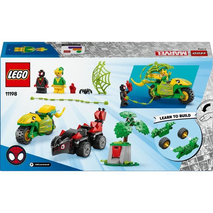 LEGO Marvel 11198 Spin and Electro Dino Chase - Spidey and His Amazing Friends