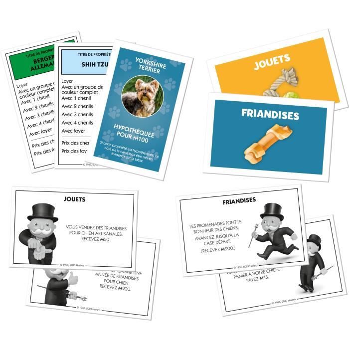 Monopoly Dogs - Board Game - WINNING MOVES - Monopoly featuring dogs of different breeds.