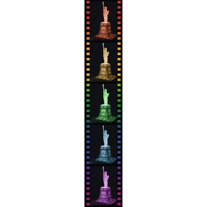 RAVENSBURGER 3D Puzzle Statue of Liberty Night Edition 108pcs