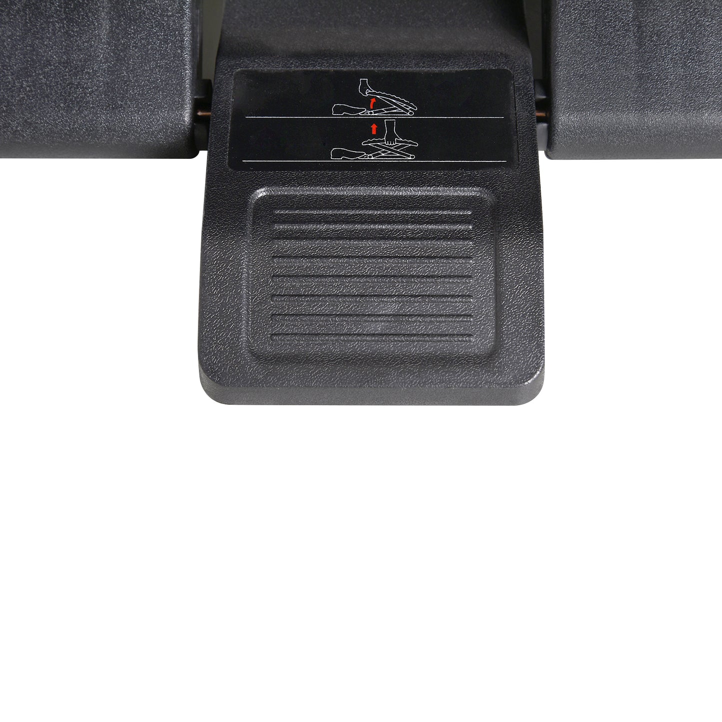 HOMCOM Fußstütze, Fußablage, höhenverstellbar, 0-30° neigbar, Schwarz