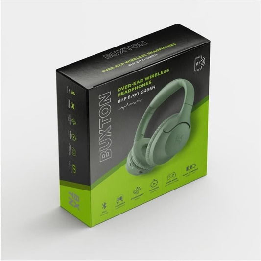 Wireless On-Ear Headphones - Buxton - BHP 8700 WHITE